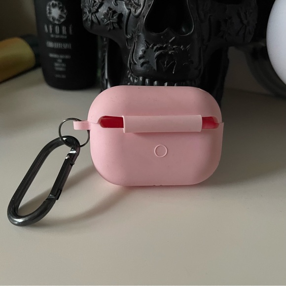 3/$15 AirPods Pro Case Soft Silicone Skin Cover Shock Absorbing with Keychain - Picture 4 of 6